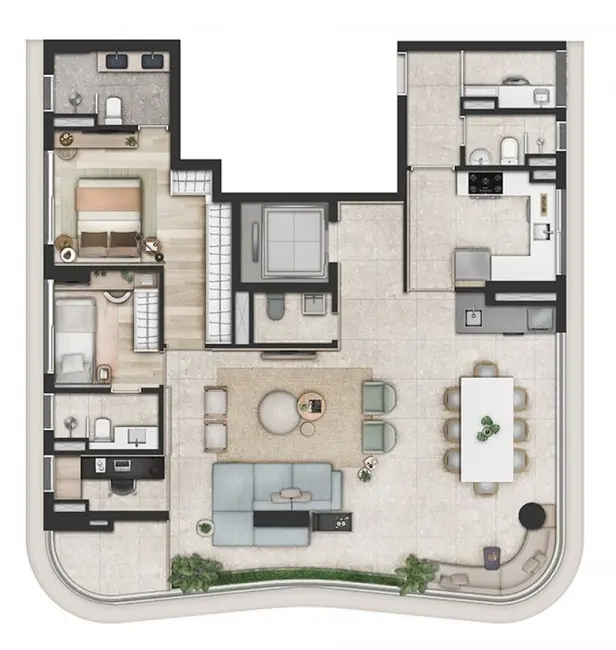Apartamento com 3 quartos à venda, 124m2 em Butantã, São Paulo - SP - imagem 4 Foto 4 de Apartamento com 3 quartos à venda, 124m2 em Butantã, São Paulo - SP