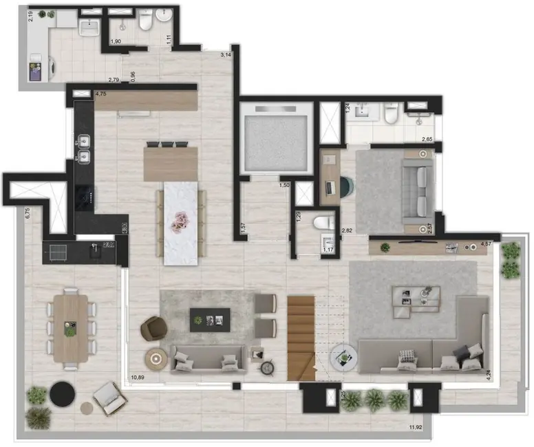 Foto 4 de Apartamento com 3 quartos à venda, 153m2 em Moema, São Paulo - SP