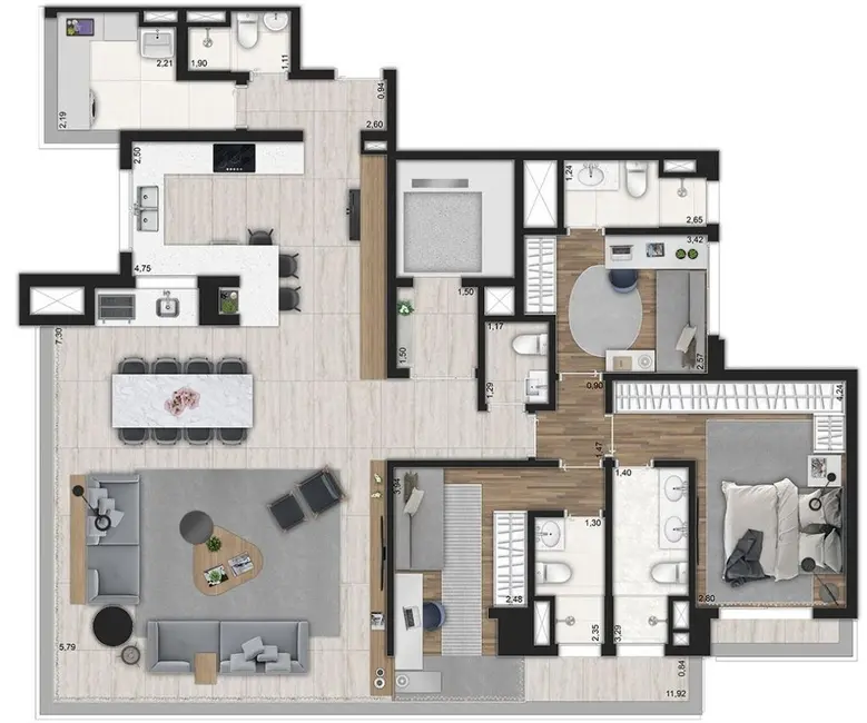 Foto 1 de Apartamento com 3 quartos à venda, 153m2 em Moema, São Paulo - SP