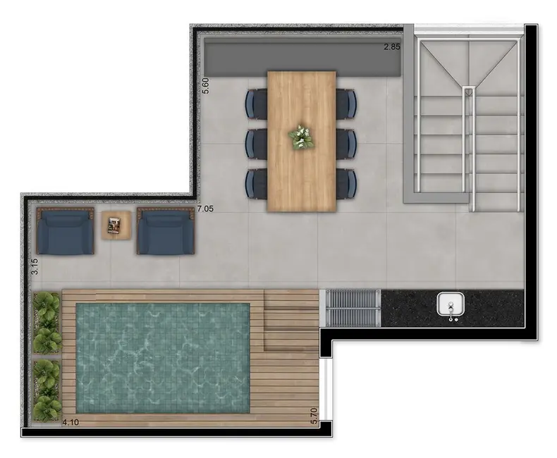 Apartamento com 1 quarto à venda, 52m2 em Vila Madalena, São Paulo - SP - imagem 8 Foto 8 de Apartamento com 1 quarto à venda, 52m2 em Vila Madalena, São Paulo - SP