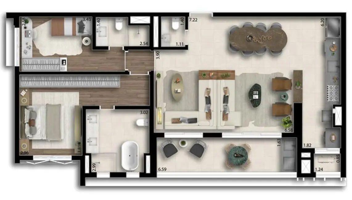 Foto 5 de Apartamento com 3 quartos à venda, 119m2 em Barueri - SP
