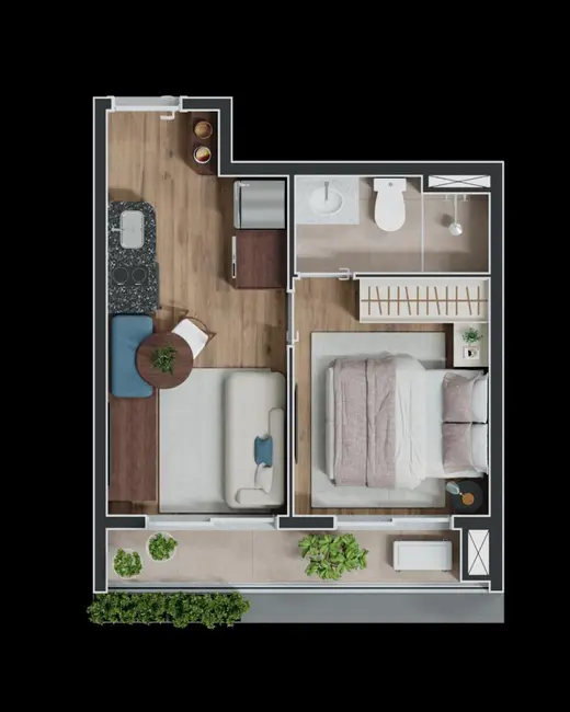 Foto 3 de Apartamento com 1 quarto à venda, 33m2 em Pinheiros, São Paulo - SP
