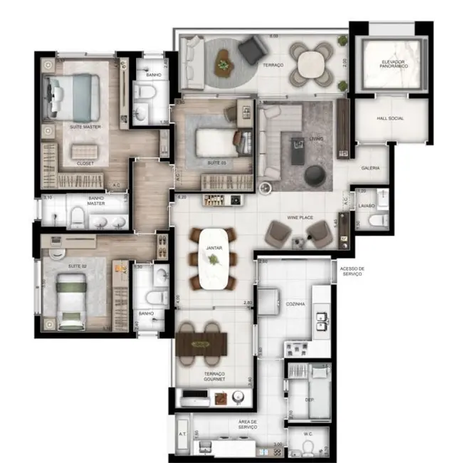Apartamento com 3 quartos à venda, 153m2 em Vila Mariana, São Paulo - SP - imagem 2 Foto 2 de Apartamento com 3 quartos à venda, 153m2 em Vila Mariana, São Paulo - SP