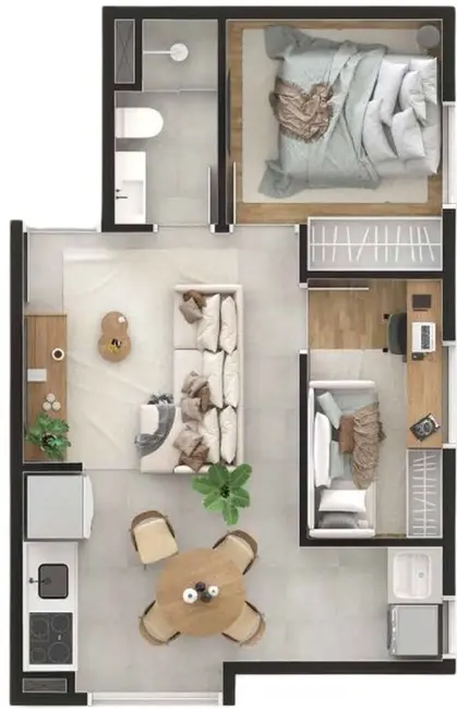 Apartamento com 2 quartos à venda, 34m2 em Santo Amaro, São Paulo - SP - imagem 2 Foto 2 de Apartamento com 2 quartos à venda, 34m2 em Santo Amaro, São Paulo - SP