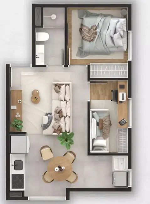 Apartamento com 2 quartos à venda, 34m2 em Santo Amaro, São Paulo - SP - imagem 1 Foto 1 de Apartamento com 2 quartos à venda, 34m2 em Santo Amaro, São Paulo - SP