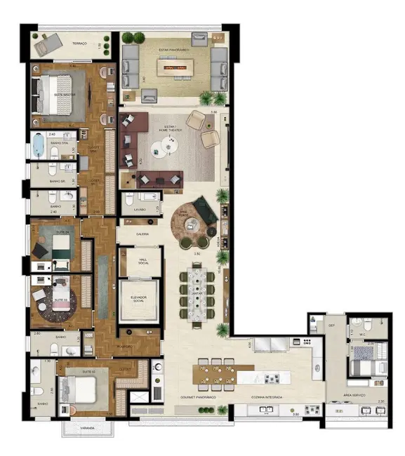 Apartamento com 4 quartos à venda, 211m2 em Morumbi, São Paulo - SP - imagem 1 Foto 1 de Apartamento com 4 quartos à venda, 211m2 em Morumbi, São Paulo - SP