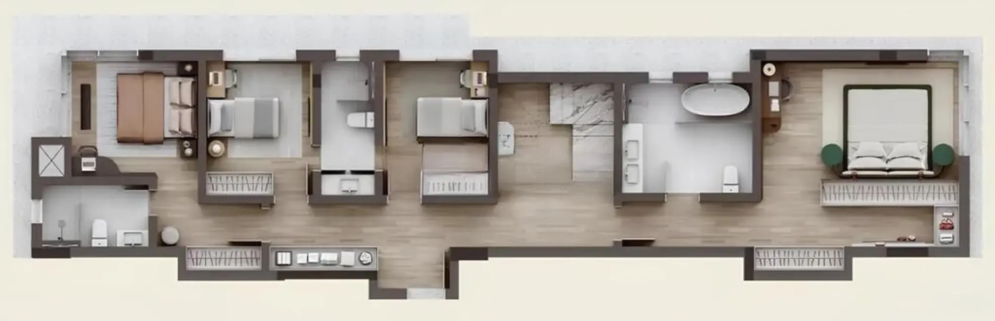 Foto 3 de Apartamento com 4 quartos à venda, 211m2 em Morumbi, São Paulo - SP