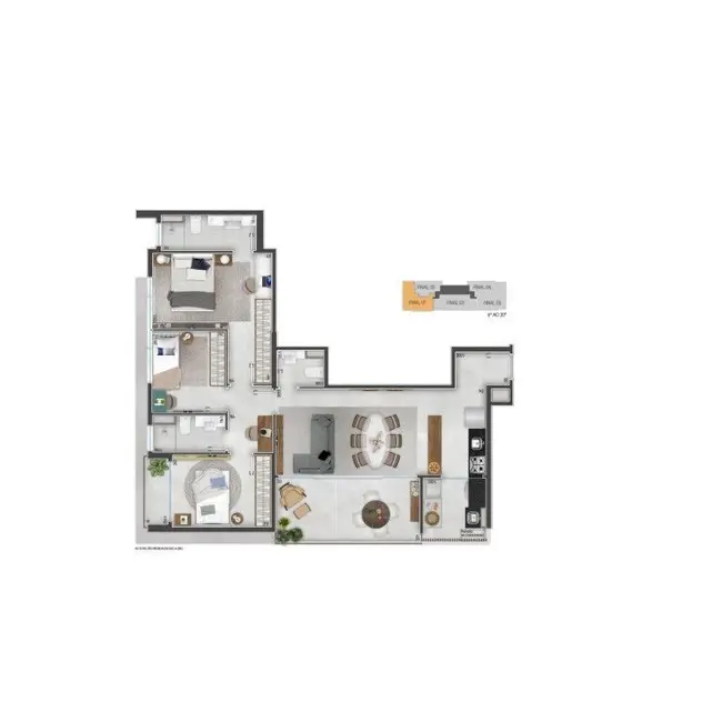 Apartamento com 3 quartos à venda, 93m2 em Jardim Paulista, São Paulo - SP - imagem 4 Foto 4 de Apartamento com 3 quartos à venda, 93m2 em Jardim Paulista, São Paulo - SP