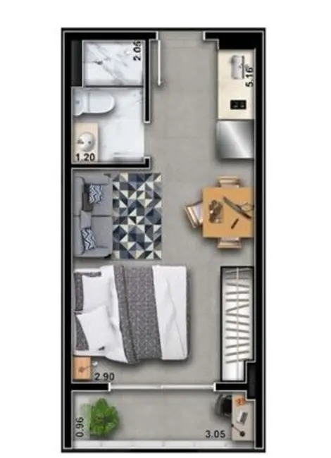 Kitnet com 1 quarto à venda, 22m2 em Vila Prudente, São Paulo - SP - imagem 7 Foto 7 de Kitnet com 1 quarto à venda, 22m2 em Vila Prudente, São Paulo - SP