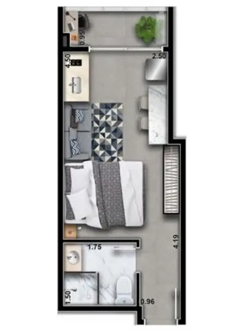 Kitnet com 1 quarto à venda, 22m2 em Vila Prudente, São Paulo - SP - imagem 8 Foto 8 de Kitnet com 1 quarto à venda, 22m2 em Vila Prudente, São Paulo - SP