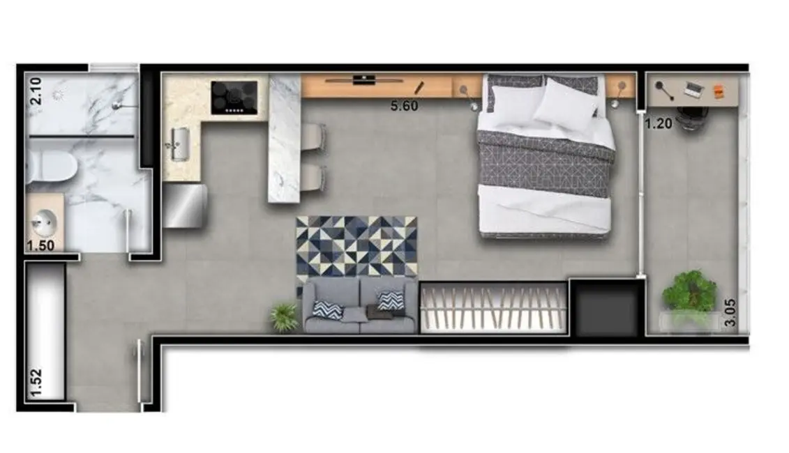 Kitnet com 1 quarto à venda, 22m2 em Vila Prudente, São Paulo - SP - imagem 9 Foto 9 de Kitnet com 1 quarto à venda, 22m2 em Vila Prudente, São Paulo - SP