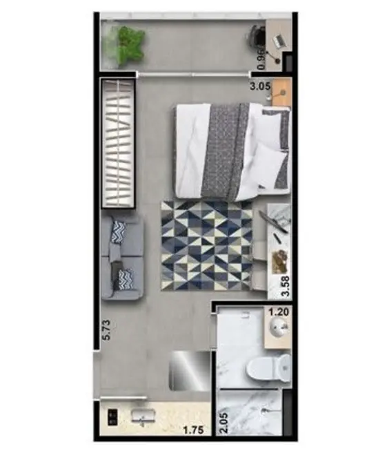 Kitnet com 1 quarto à venda, 22m2 em Vila Prudente, São Paulo - SP - imagem 4 Foto 4 de Kitnet com 1 quarto à venda, 22m2 em Vila Prudente, São Paulo - SP