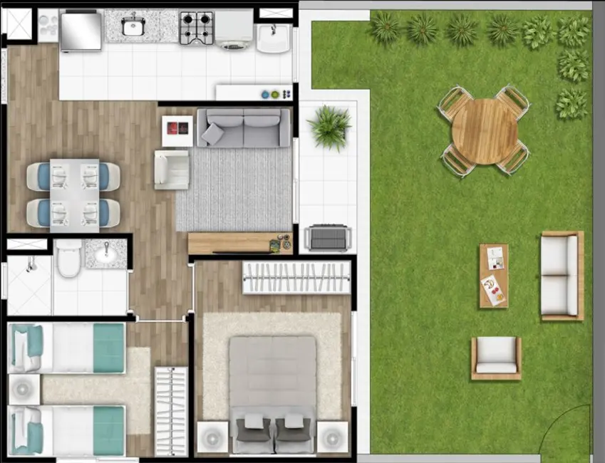 Apartamento com 2 quartos à venda, 41m2 em Campinas - SP - imagem 4 Foto 4 de Apartamento com 2 quartos à venda, 41m2 em Campinas - SP