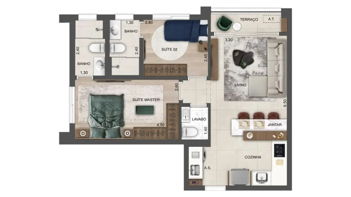 Cobertura com 2 quartos à venda, 122m2 em Sumarezinho, São Paulo - SP - imagem 6 Foto 6 de Cobertura com 2 quartos à venda, 122m2 em Sumarezinho, São Paulo - SP