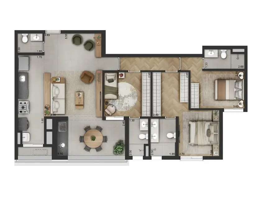 Apartamento com 3 quartos à venda, 113m2 em Indianópolis, São Paulo - SP - imagem 1 Foto 1 de Apartamento com 3 quartos à venda, 113m2 em Indianópolis, São Paulo - SP