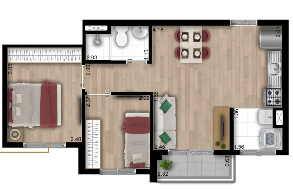 Foto 5 de Apartamento com 2 quartos à venda, 38m2 em Vila Beatriz, São Paulo - SP