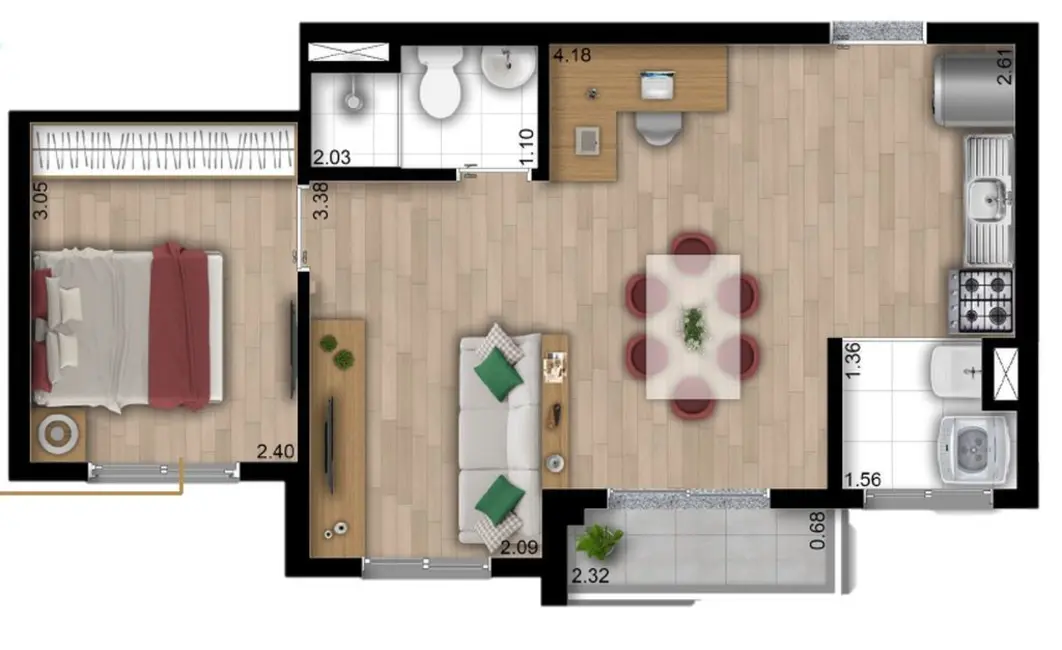 Foto 2 de Apartamento com 2 quartos à venda, 38m2 em Vila Beatriz, São Paulo - SP