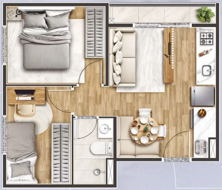 Apartamento com 2 quartos à venda, 36m2 em Parada XV de Novembro, São Paulo - SP - imagem 6 Foto 6 de Apartamento com 2 quartos à venda, 36m2 em Parada XV de Novembro, São Paulo - SP