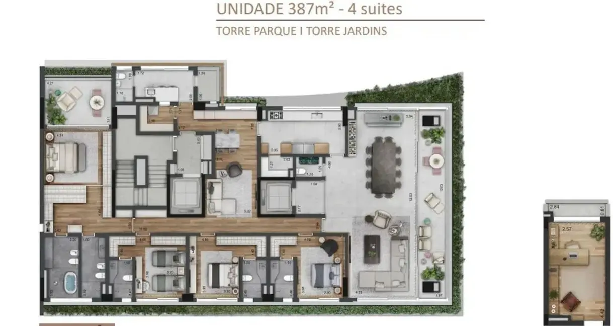 Apartamento com 4 quartos à venda, 300m2 em Jardim Paulista, São Paulo - SP - imagem 3 Foto 3 de Apartamento com 4 quartos à venda, 300m2 em Jardim Paulista, São Paulo - SP