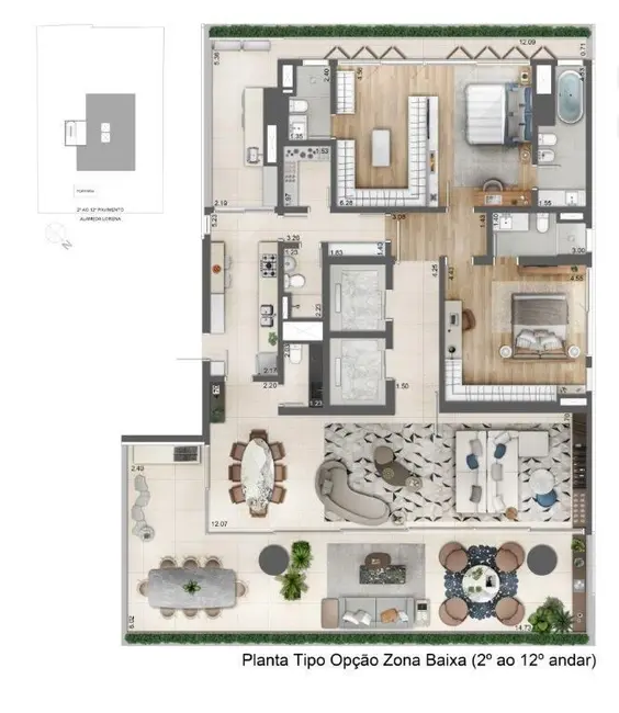 Apartamento com 4 quartos à venda, 585m2 em Jardim Paulista, São Paulo - SP - imagem 3 Foto 3 de Apartamento com 4 quartos à venda, 585m2 em Jardim Paulista, São Paulo - SP