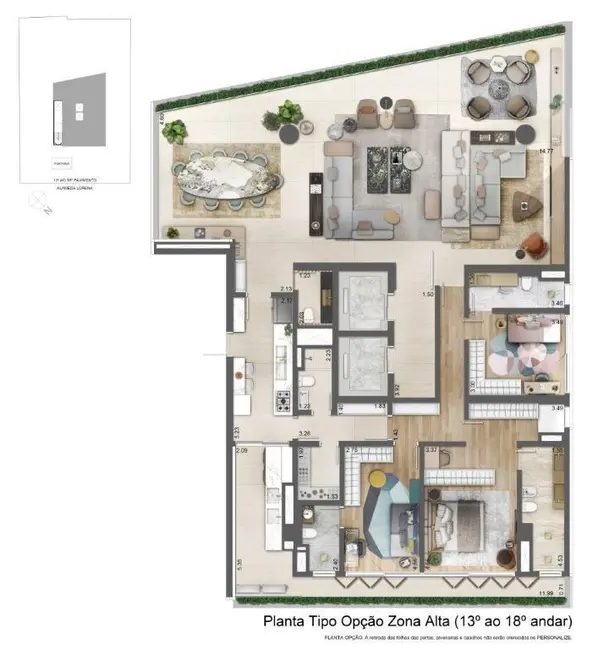 Apartamento com 4 quartos à venda, 585m2 em Jardim Paulista, São Paulo - SP - imagem 8 Foto 8 de Apartamento com 4 quartos à venda, 585m2 em Jardim Paulista, São Paulo - SP
