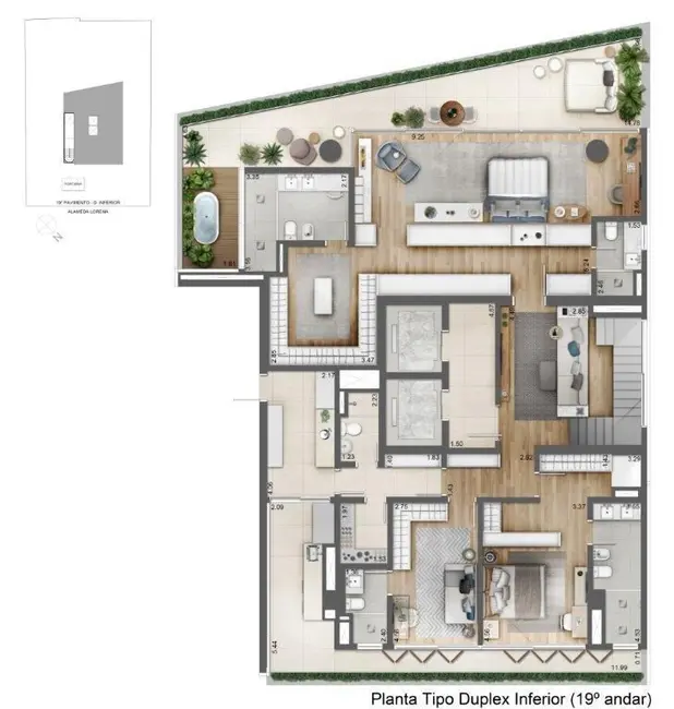 Apartamento com 4 quartos à venda, 585m2 em Jardim Paulista, São Paulo - SP - imagem 9 Foto 9 de Apartamento com 4 quartos à venda, 585m2 em Jardim Paulista, São Paulo - SP