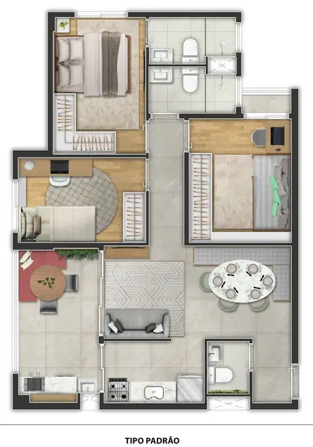 Apartamento com 3 quartos à venda, 69m2 em Vila Osasco, Osasco - SP - imagem 2 Foto 2 de Apartamento com 3 quartos à venda, 69m2 em Vila Osasco, Osasco - SP