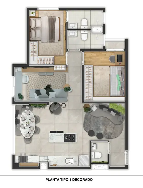 Apartamento com 3 quartos à venda, 69m2 em Vila Osasco, Osasco - SP - imagem 3 Foto 3 de Apartamento com 3 quartos à venda, 69m2 em Vila Osasco, Osasco - SP