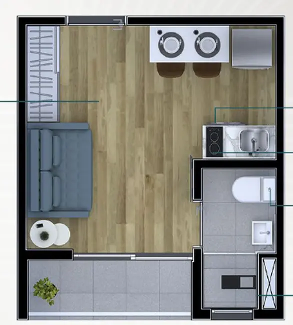 Foto 1 de Apartamento com 1 quarto à venda, 27m2 em Itaquera, São Paulo - SP