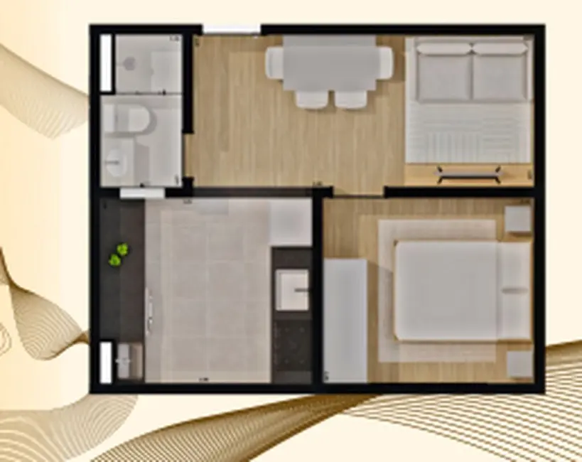 Apartamento com 1 quarto à venda, 27m2 em Vila Formosa, São Paulo - SP - imagem 2 Foto 2 de Apartamento com 1 quarto à venda, 27m2 em Vila Formosa, São Paulo - SP