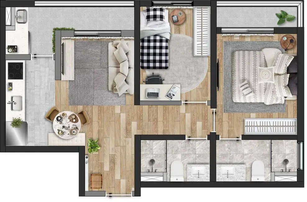 Foto 2 de Apartamento com 2 quartos à venda, 38m2 em Perdizes, São Paulo - SP