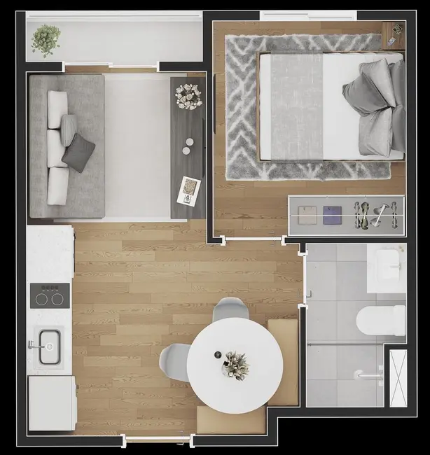 Foto 3 de Apartamento com 1 quarto à venda, 26m2 em Vila Mariana, São Paulo - SP