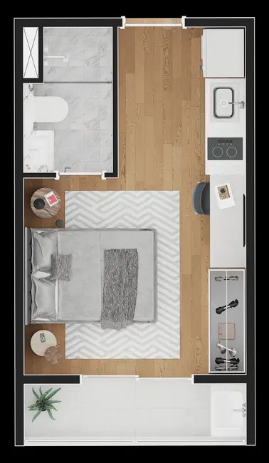 Foto 9 de Apartamento com 1 quarto à venda, 26m2 em Vila Mariana, São Paulo - SP