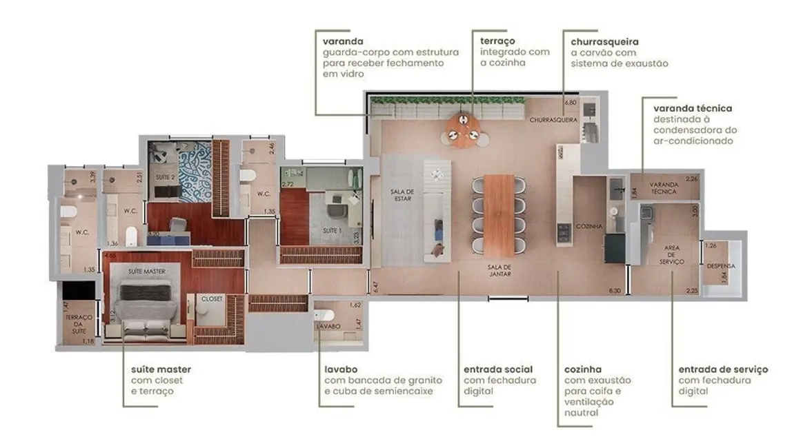 Apartamento com 3 quartos à venda, 134m2 em Campestre, Santo Andre - SP - imagem 2 Foto 2 de Apartamento com 3 quartos à venda, 134m2 em Campestre, Santo Andre - SP