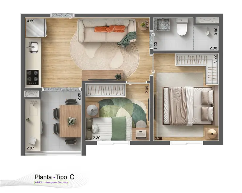 Apartamento com 1 quarto à venda, 25m2 em Vila Sônia, São Paulo - SP - imagem 2 Foto 2 de Apartamento com 1 quarto à venda, 25m2 em Vila Sônia, São Paulo - SP
