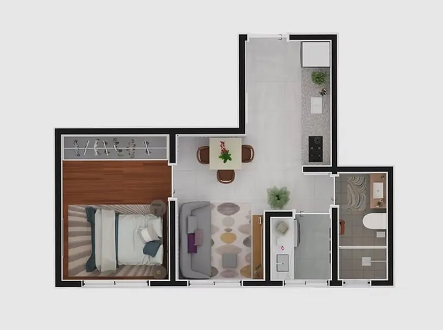 Foto 5 de Apartamento com 1 quarto à venda, 29m2 em Parque das Paineiras, São Paulo - SP