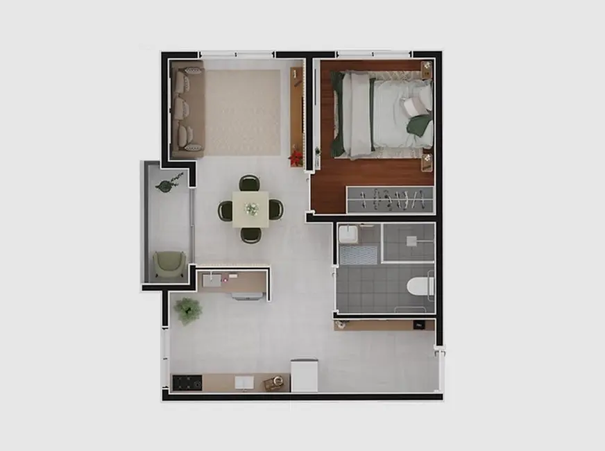 Foto 1 de Apartamento com 1 quarto à venda, 29m2 em Parque das Paineiras, São Paulo - SP
