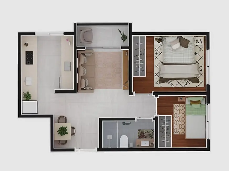 Foto 2 de Apartamento com 1 quarto à venda, 29m2 em Parque das Paineiras, São Paulo - SP