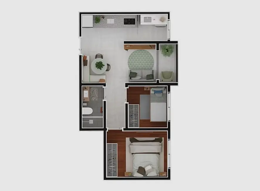 Foto 3 de Apartamento com 1 quarto à venda, 29m2 em Parque das Paineiras, São Paulo - SP