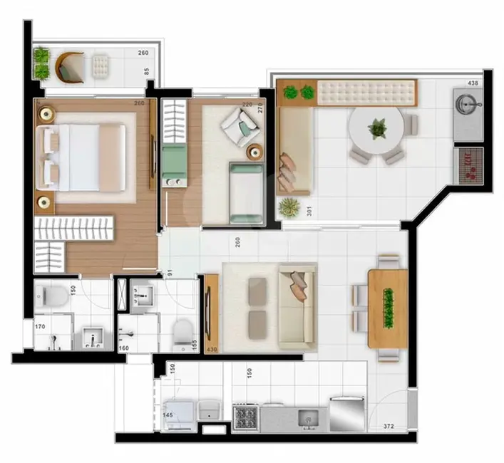 Apartamento com 2 quartos à venda, 68m2 em Vila Mascote, São Paulo - SP - imagem 1 Foto 1 de Apartamento com 2 quartos à venda, 68m2 em Vila Mascote, São Paulo - SP
