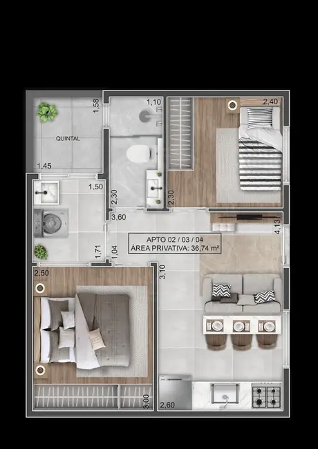 Apartamento com 2 quartos à venda, 34m2 em Vila Matilde, São Paulo - SP - imagem 3 Foto 3 de Apartamento com 2 quartos à venda, 34m2 em Vila Matilde, São Paulo - SP