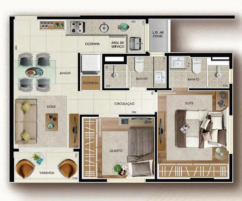 Apartamento com 2 quartos à venda, 60m2 em Cambuí, Campinas - SP - imagem 8 Foto 8 de Apartamento com 2 quartos à venda, 60m2 em Cambuí, Campinas - SP