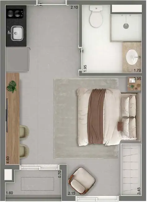 Foto 9 de Apartamento com 1 quarto à venda, 30m2 em Vila Mariana, São Paulo - SP