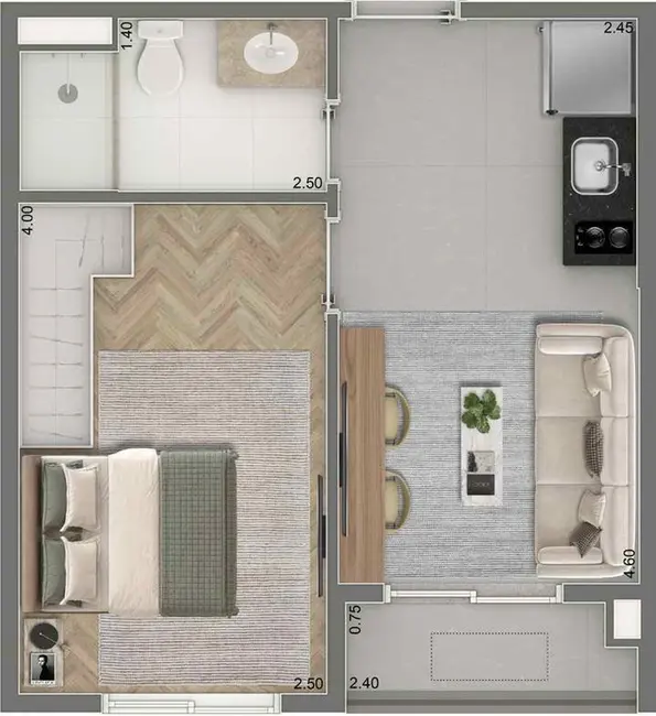 Foto 8 de Apartamento com 1 quarto à venda, 30m2 em Vila Mariana, São Paulo - SP