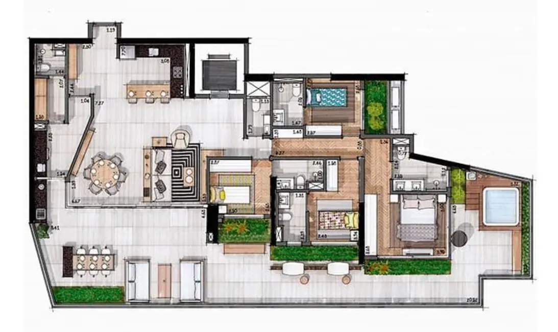 Foto 6 de Apartamento com 3 quartos à venda, 212m2 em Itaim Bibi, São Paulo - SP