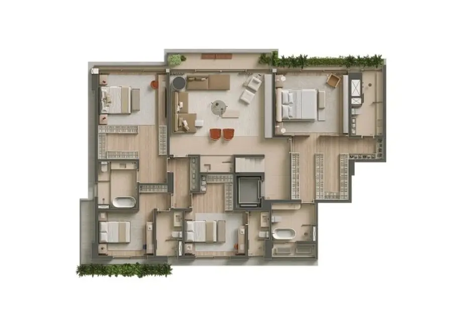Foto 3 de Apartamento com 3 quartos à venda, 212m2 em Itaim Bibi, São Paulo - SP