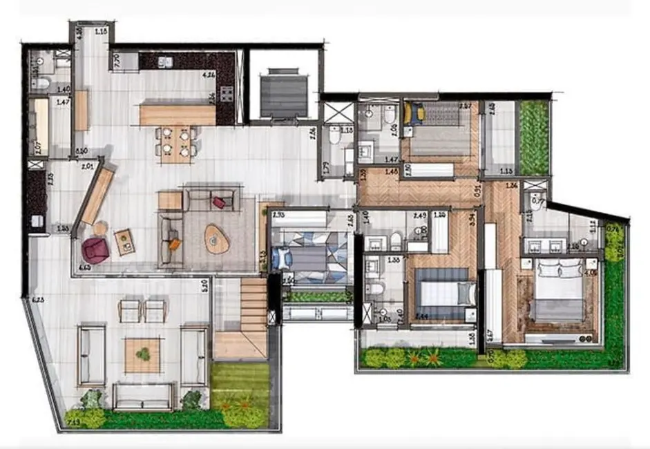 Foto 2 de Apartamento com 3 quartos à venda, 212m2 em Itaim Bibi, São Paulo - SP