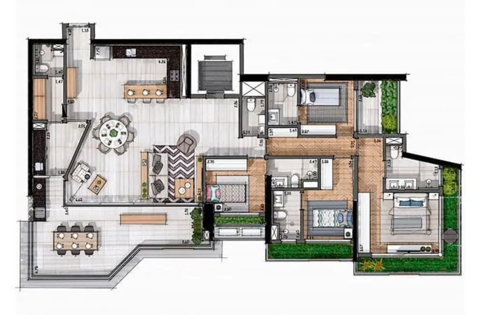 Foto 4 de Apartamento com 3 quartos à venda, 212m2 em Itaim Bibi, São Paulo - SP
