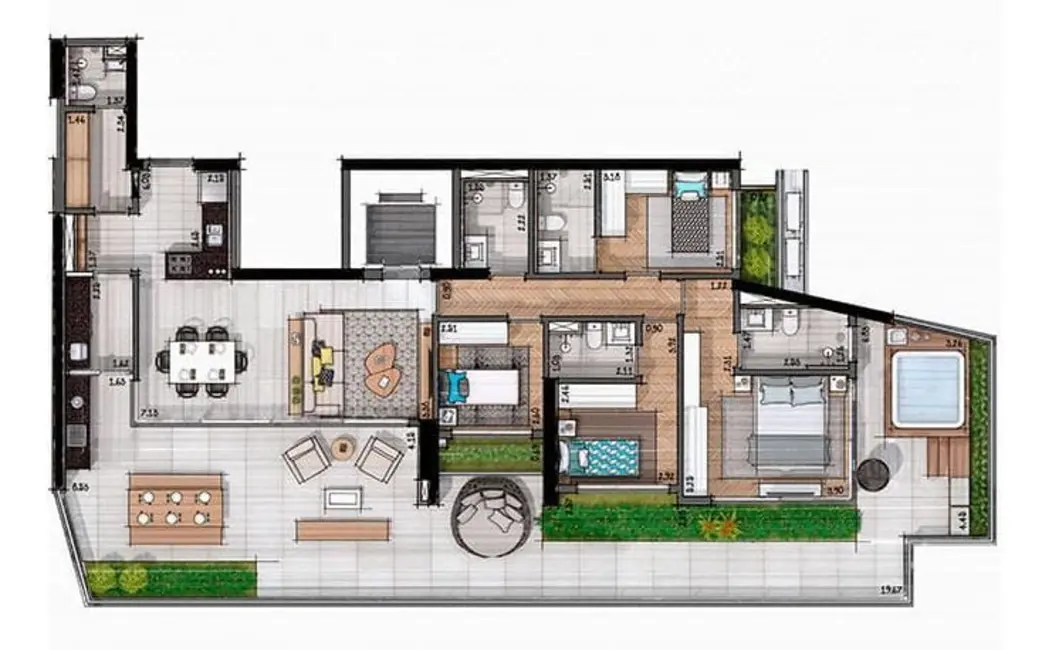 Foto 5 de Apartamento com 3 quartos à venda, 212m2 em Itaim Bibi, São Paulo - SP
