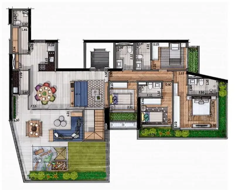 Foto 3 de Apartamento com 3 quartos à venda, 212m2 em Itaim Bibi, São Paulo - SP